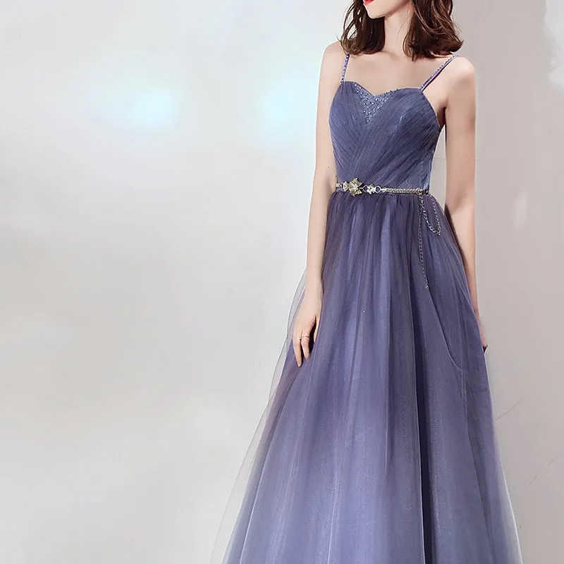 The Cassie Blue Ombre Sleeveless Gown