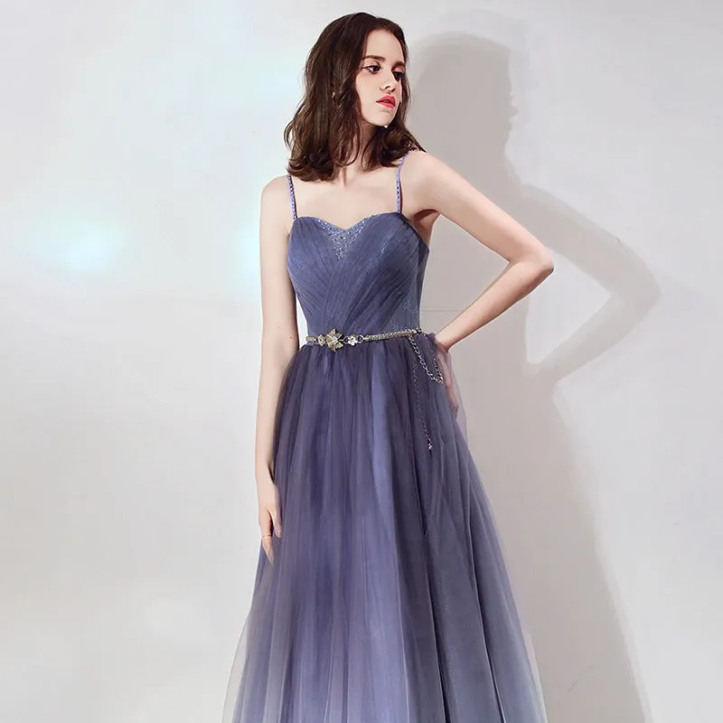 The Cassie Blue Ombre Sleeveless Gown