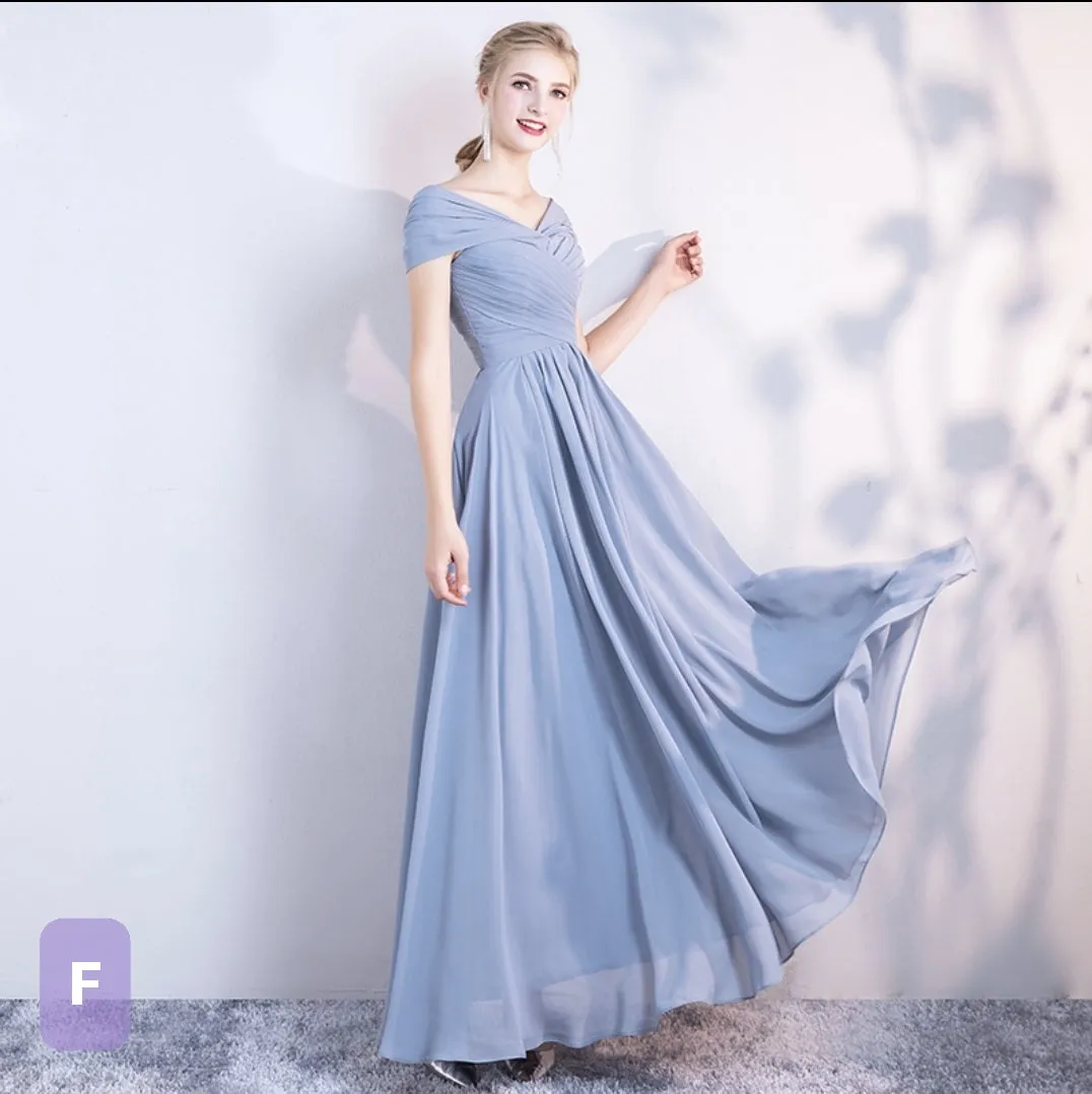 The Dendelion Chiffon Bridesmaid Dress (Customisable)