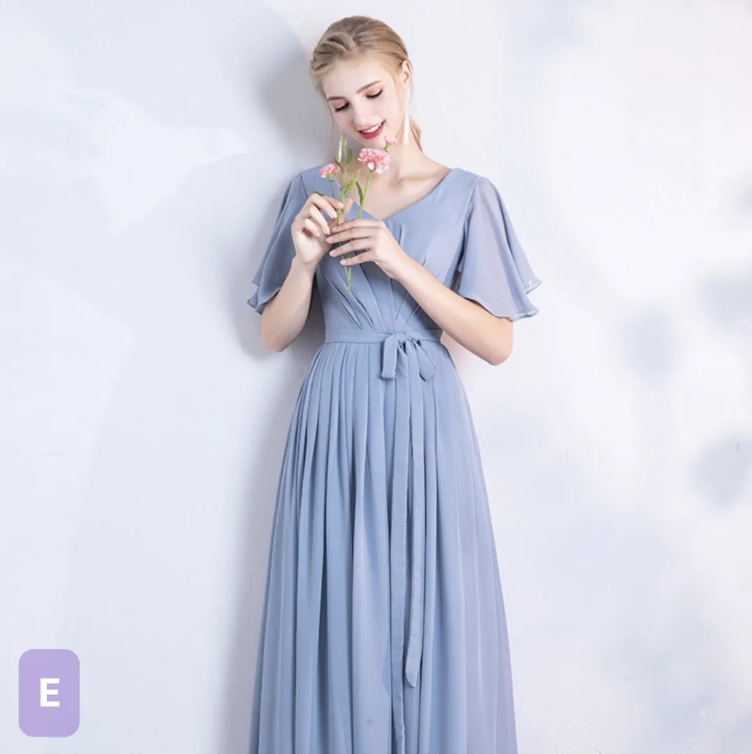 The Dendelion Chiffon Bridesmaid Dress (Customisable)