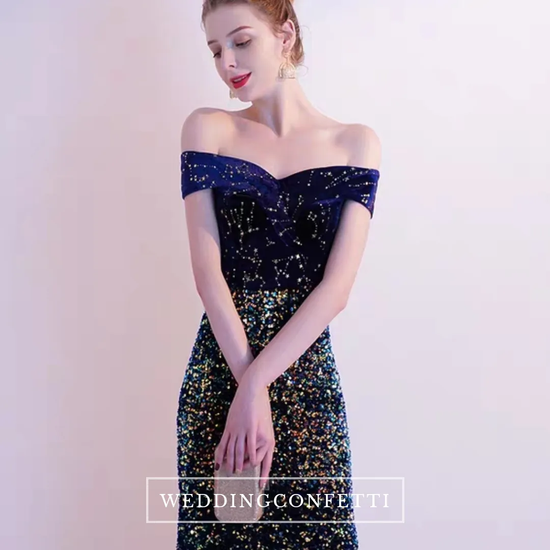 The Etsy Off Shoulder Glitter Gown