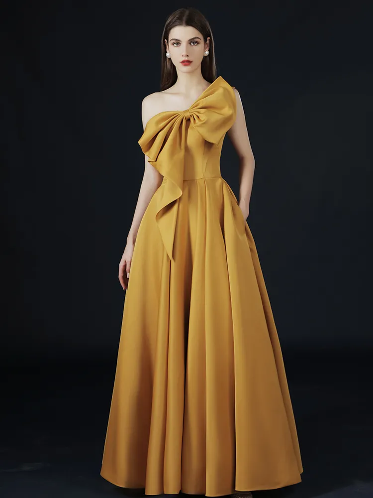 The Hyacinth Toga Gold Gown