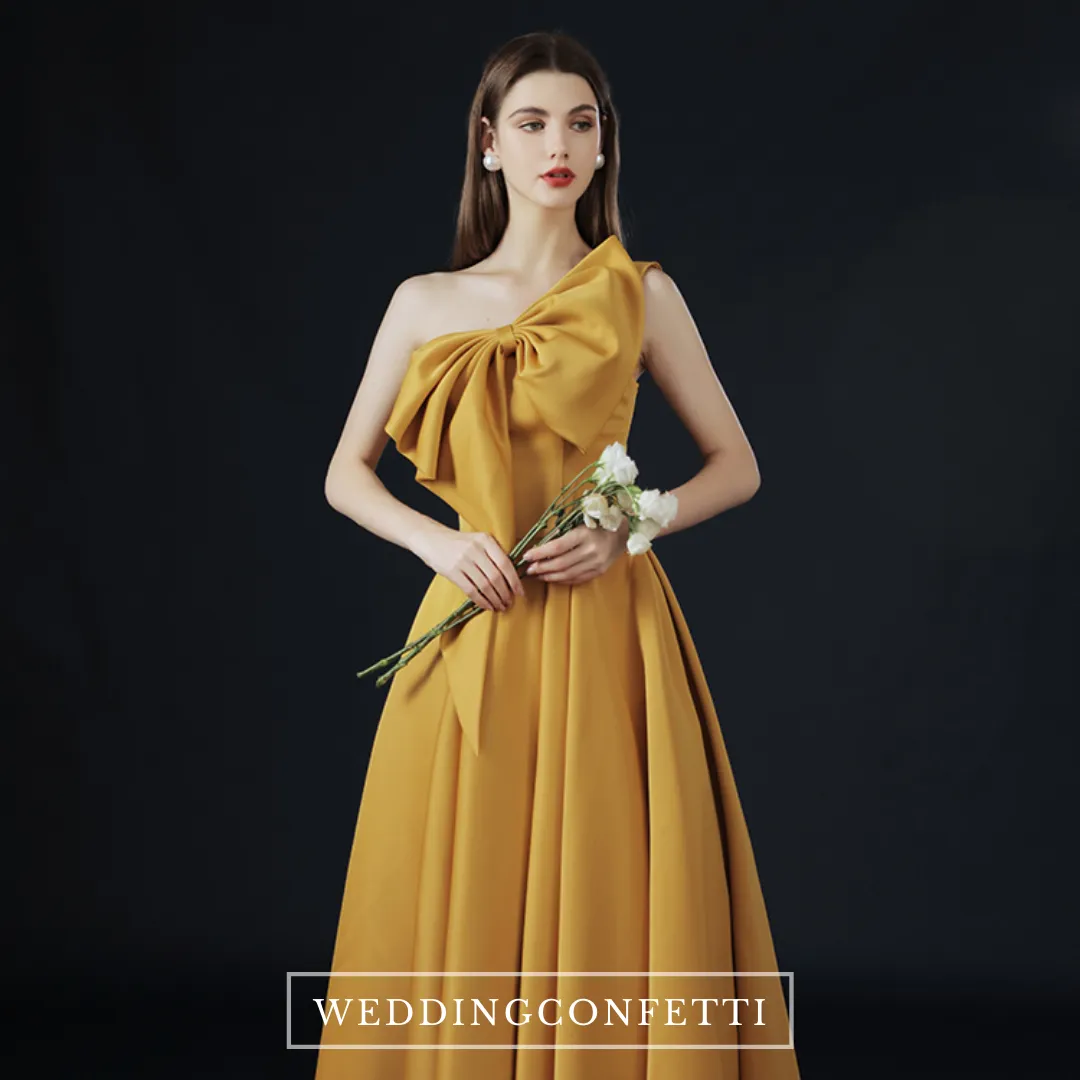 The Hyacinth Toga Gold Gown