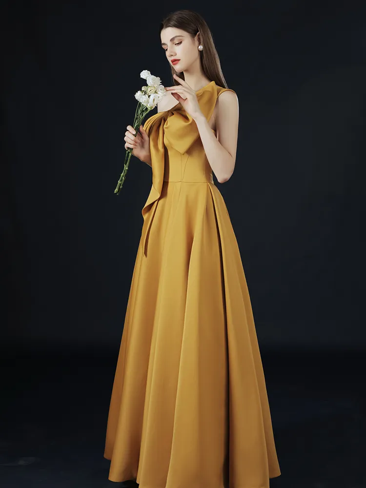 The Hyacinth Toga Gold Gown