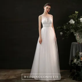 The Issey Wedding Bridal Illusion Sleeves Gown