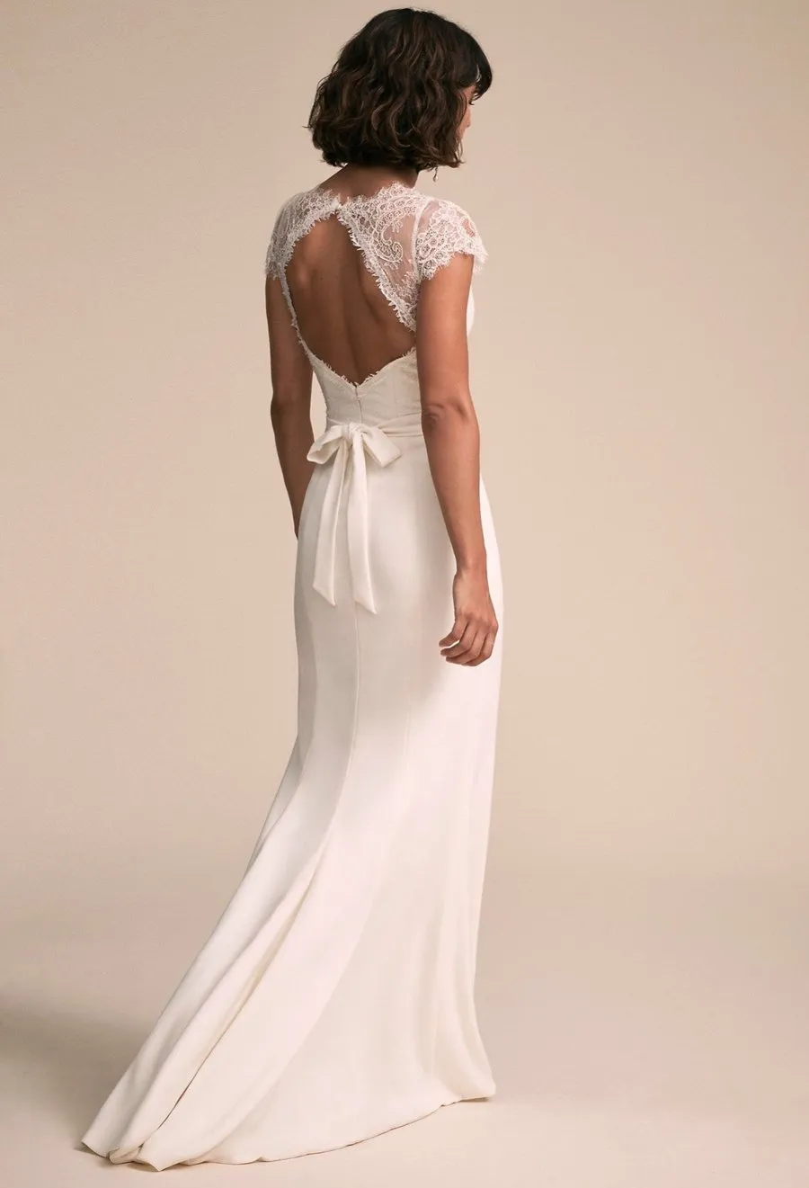 The Kansas Wedding Bridal Short Sleeve Gown