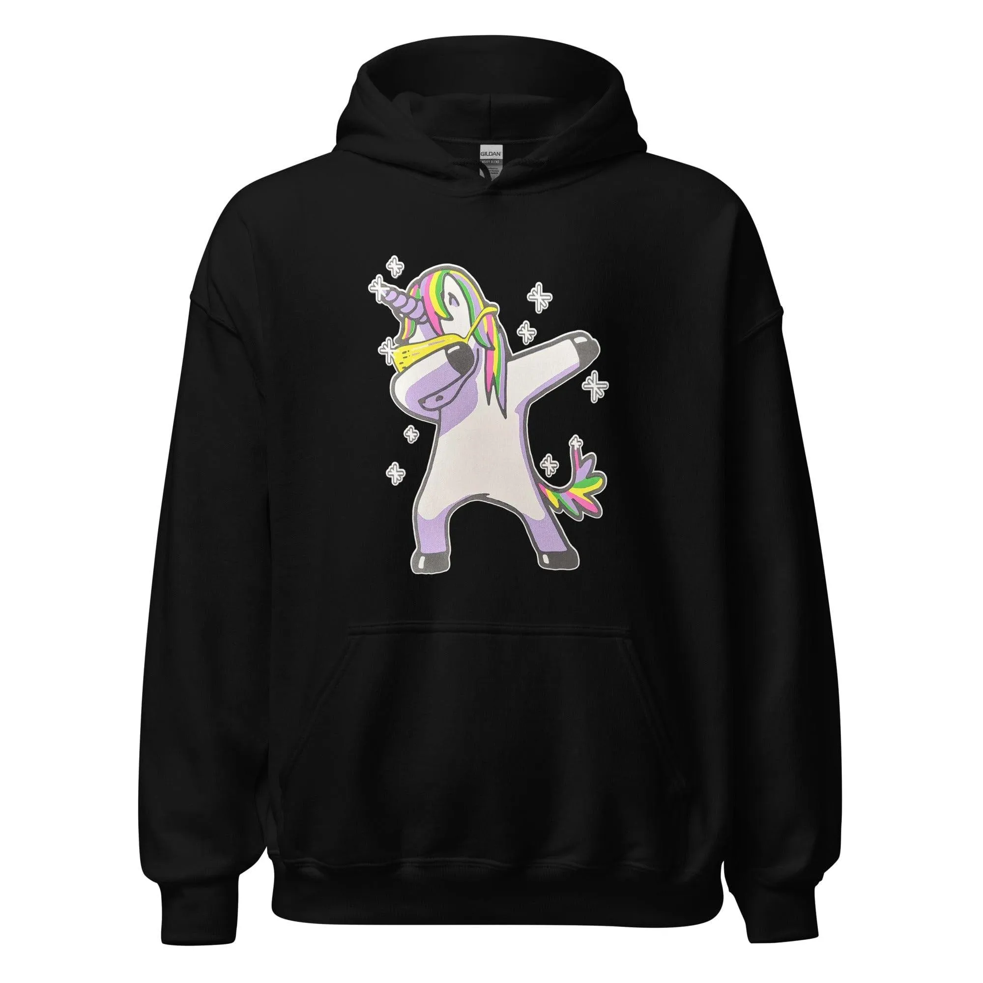 Tic Toc Hoodie Dabbing Rainbow Unicorn Unisex Pullover