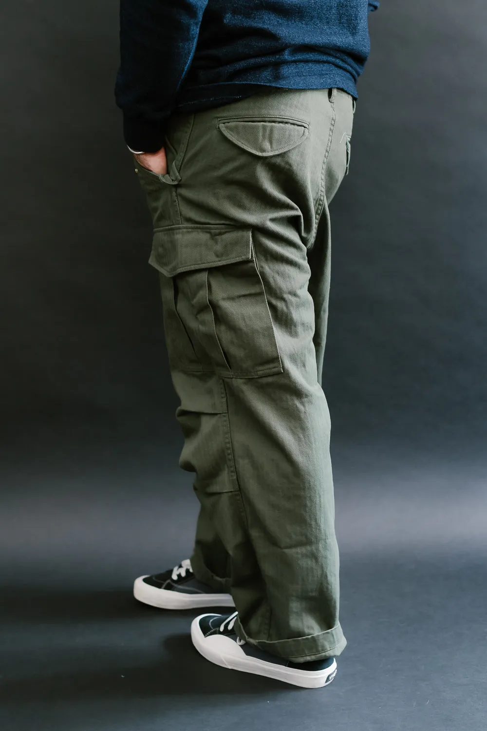 TNK305ARGR - Herringbone M65 Pants - Army Green