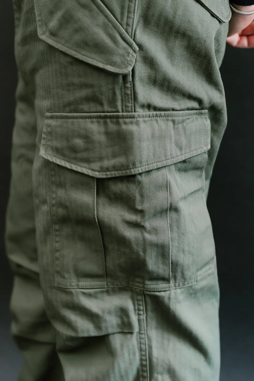 TNK305ARGR - Herringbone M65 Pants - Army Green