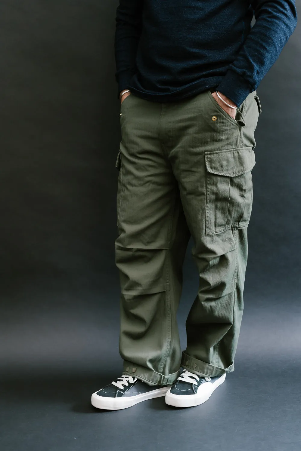 TNK305ARGR - Herringbone M65 Pants - Army Green