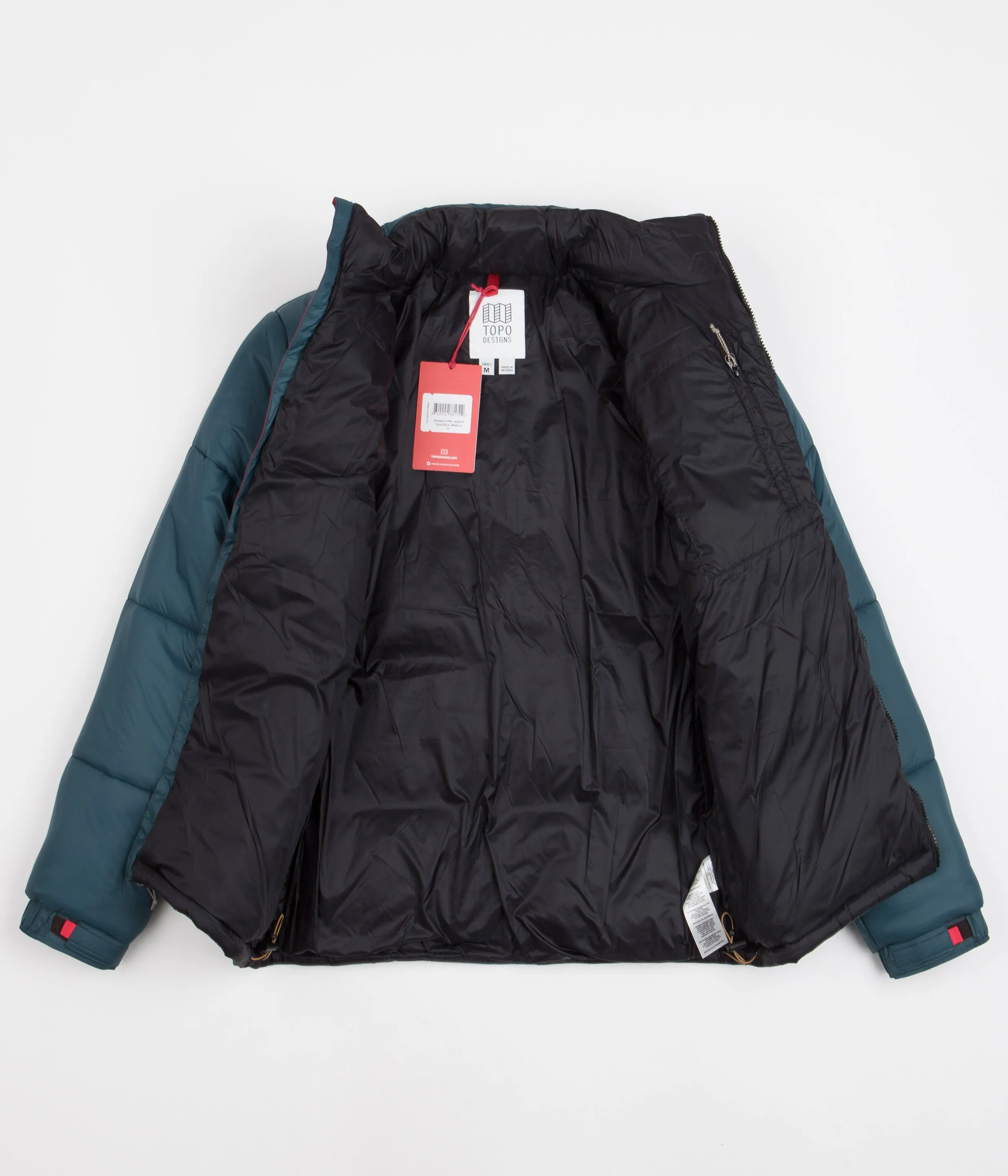 Topo Designs Mountain Puffer Jacket - Pond Blue