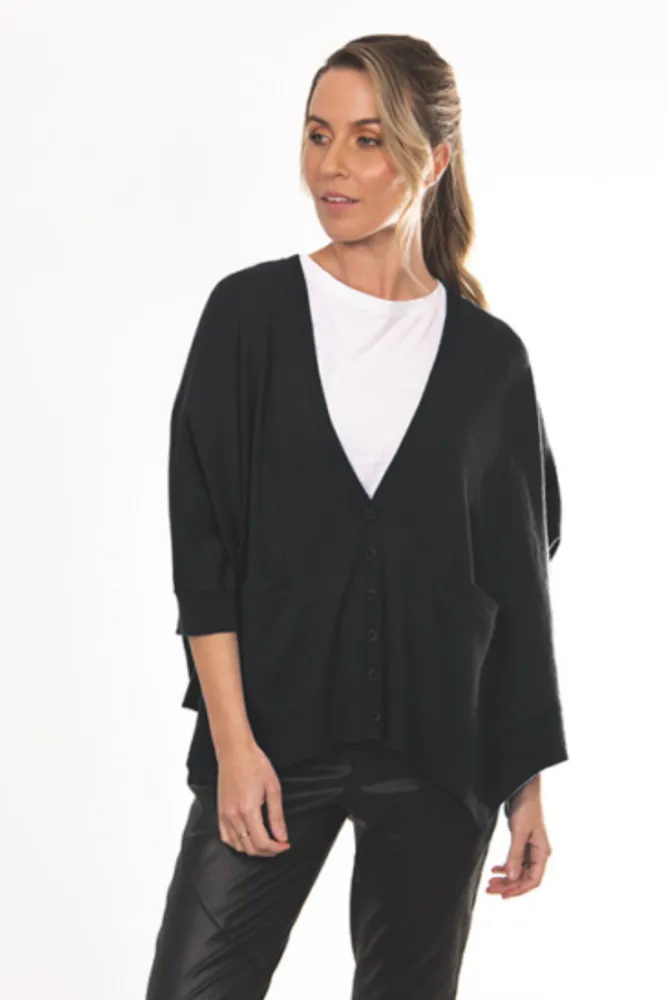 Trina Oversized Ribbed Cardigan By Bridge & Lord