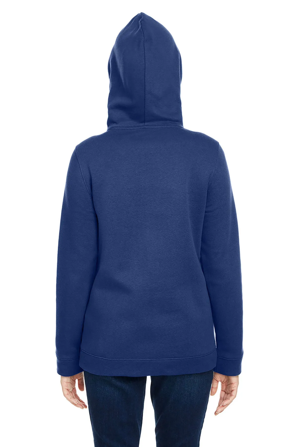 Under Armour Ladies Hustle Pullover Hoodie, Medium Navy [GuidePoint Security]