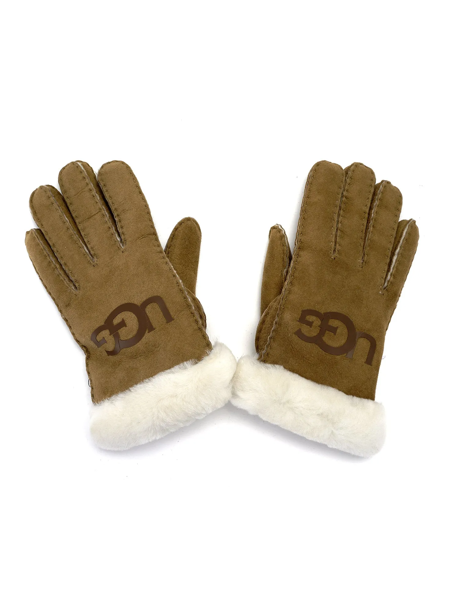 W SHEEPSKIN LOGO GLOVE