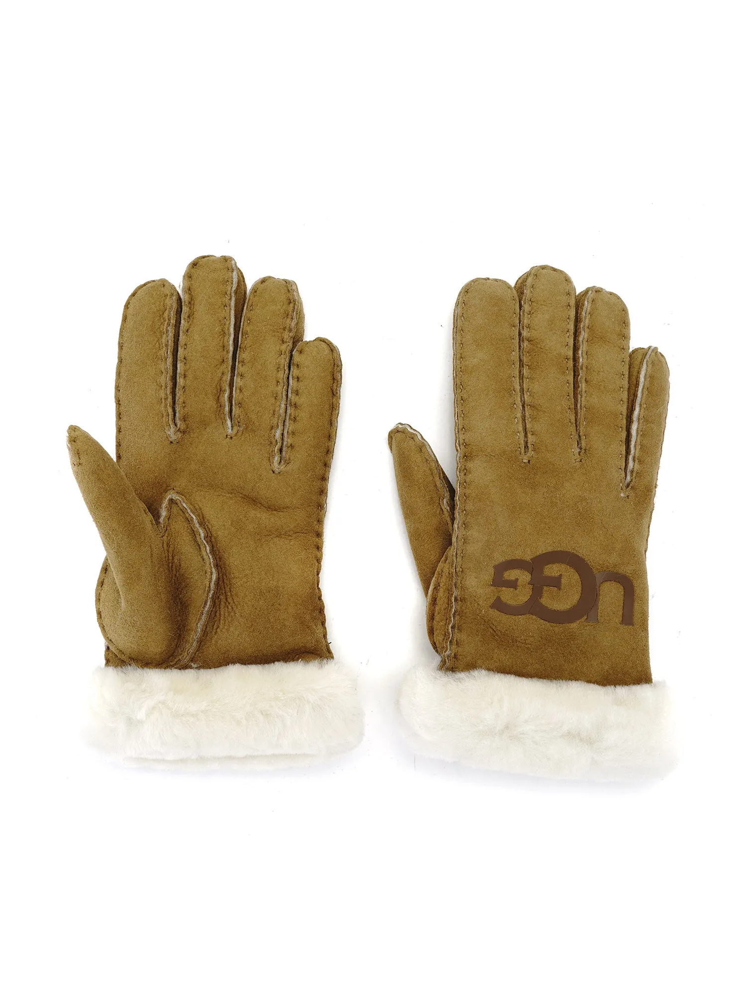 W SHEEPSKIN LOGO GLOVE