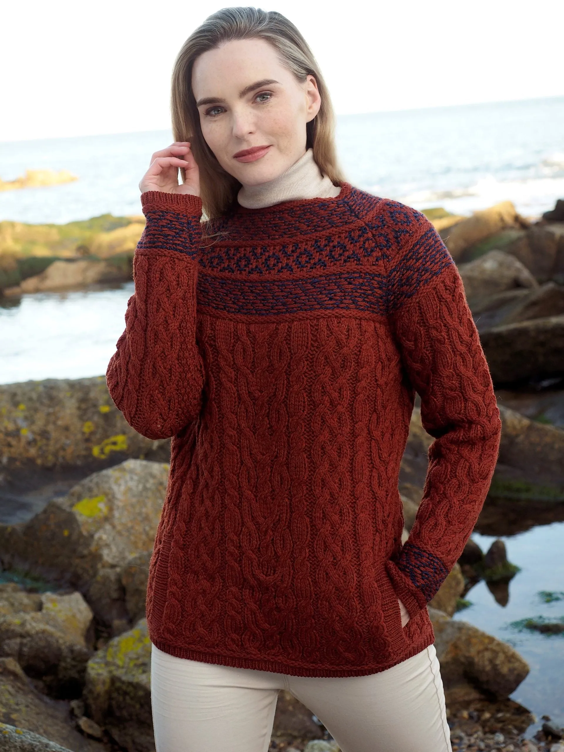 West End Knitwear | Fairisle Knit Sweater | Women's