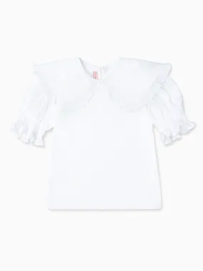 White Nolina Girl Cotton Top