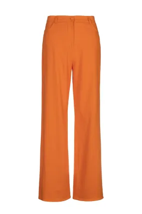 Wide Leg Orange Pants