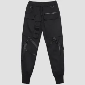 WLS Combat Irregular Ribbons Multi Pockets Cargo Pants