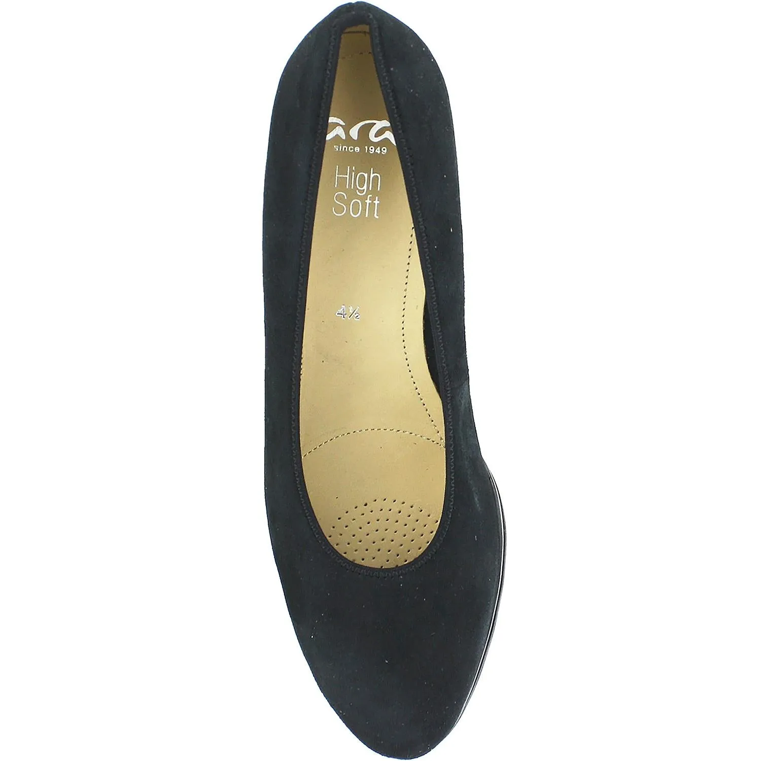 Women's Ara Shoes Ophelia Black Samtchevro Suede