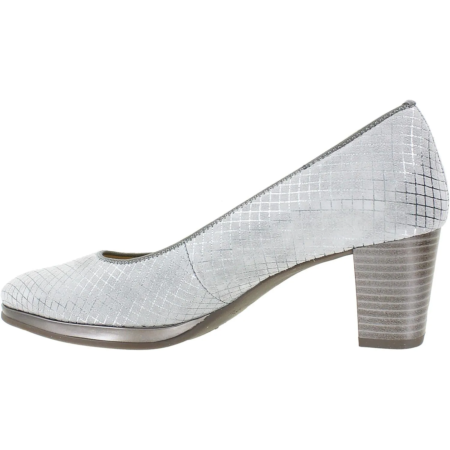 Women's Ara Shoes Ophelia Grey Squarekid Suede