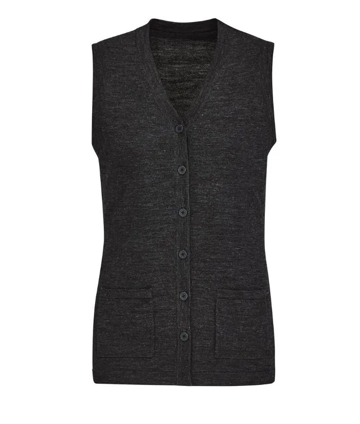 Womens Button Front Vest