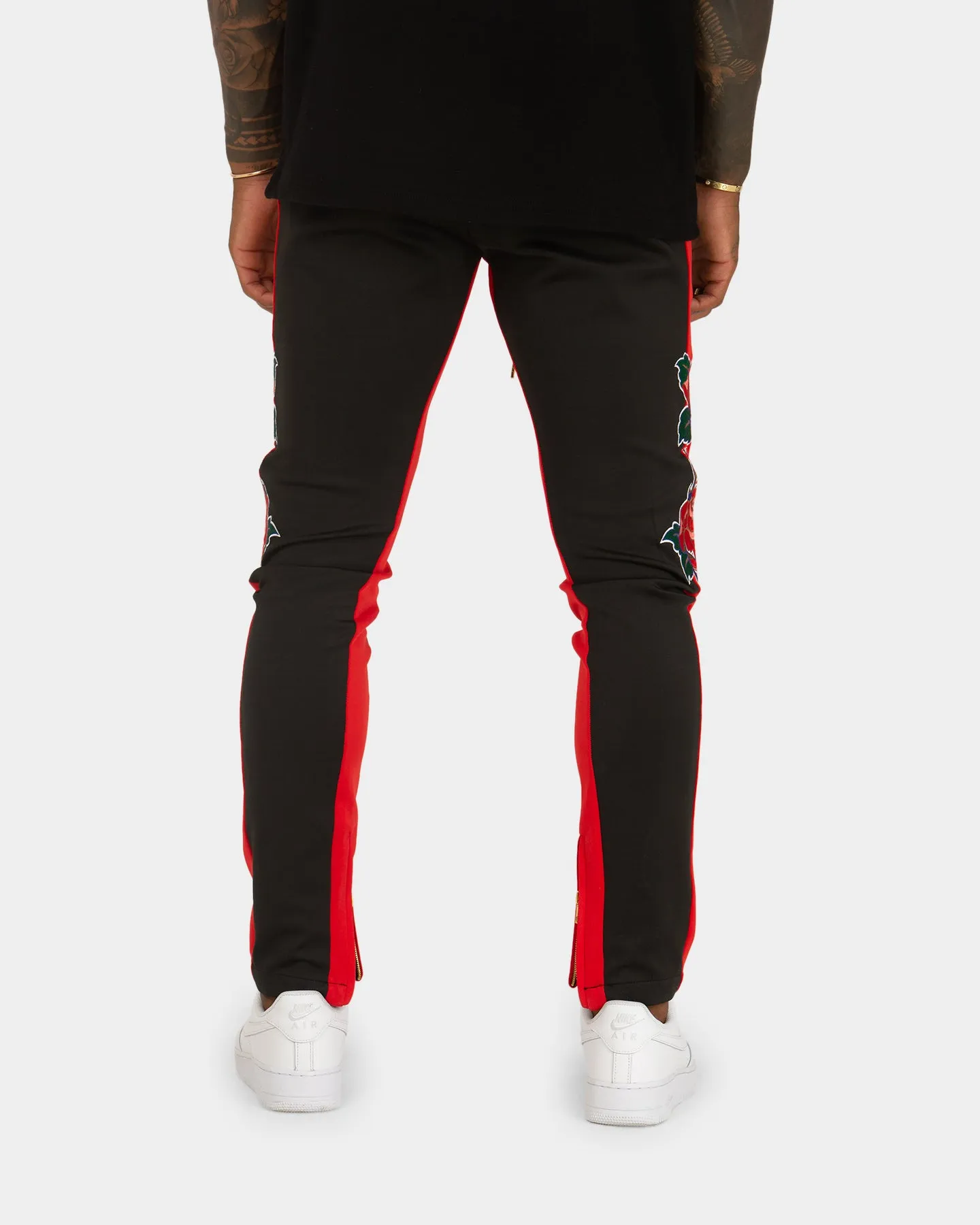 XXIII Rose Embroidery Pants Black/Red