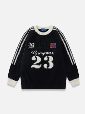 Y2K Number Sweater