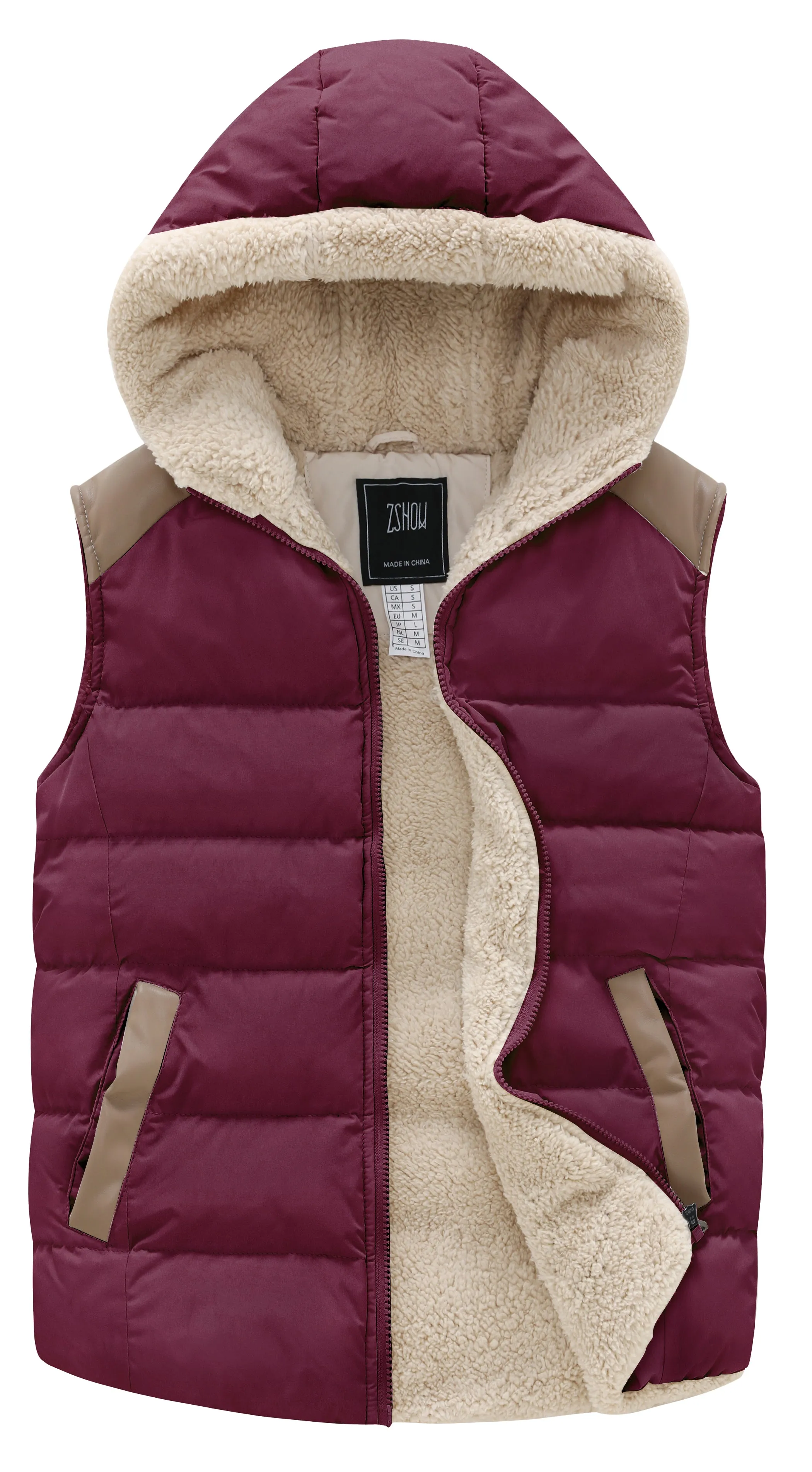 ZSHOW Women's Outerwear Vest Casual Thicken